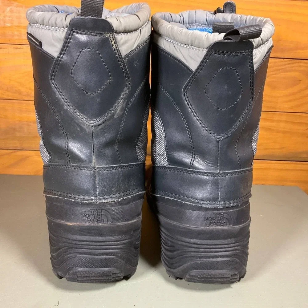 The‎ North Face Alpenglow  IV Waterproof Snow Boots Youth 7 Black Gray NF0A2T5P